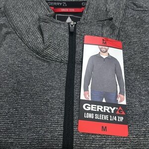 Gerry Long Sleeve 1/4 Zip Gray Performance Shirt Size M, XL NWT